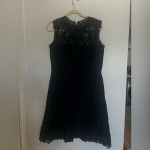 Tadashi Shoji Black Lace Mini Dress